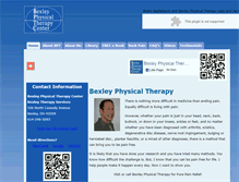 Tablet Screenshot of bexleyphysicaltherapy.com